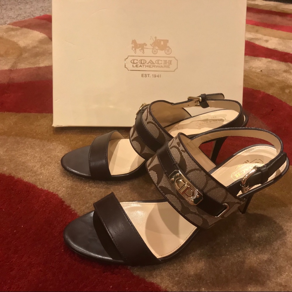 Coach Raya Heels | unique & nostalgic | worn once